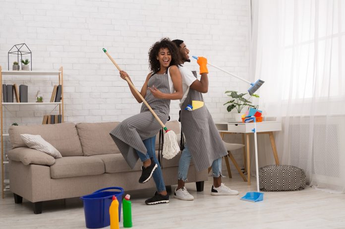 Domestic,Music,Band,-,Black,Man,And,Woman,Having,Fun